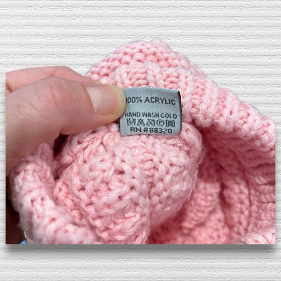 C.C.B Pink Pom Pom Baby Beanie - Picture 4 of 5